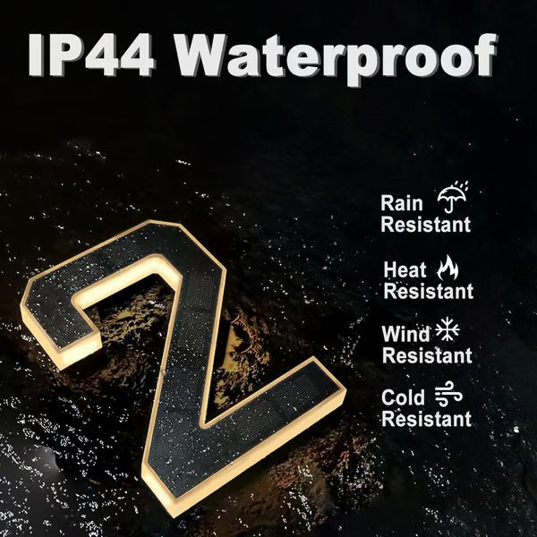 🔥Last Day 75% OFF🔥Solar Lighted House Numbers LED Numbers, Waterproof for Outside
