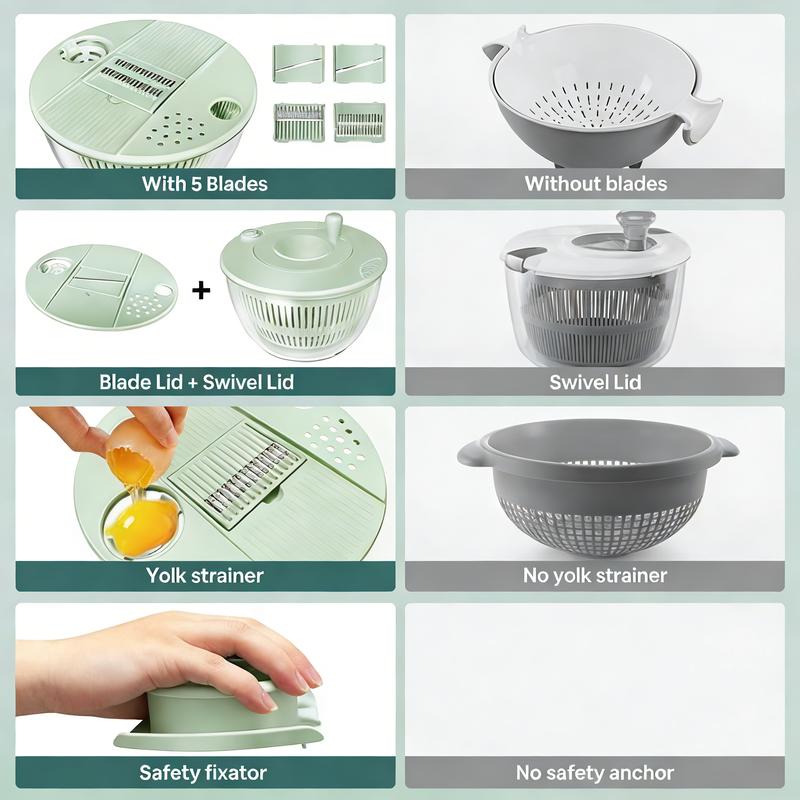 Large Capacity Multi-Function Pump Salad Spinner