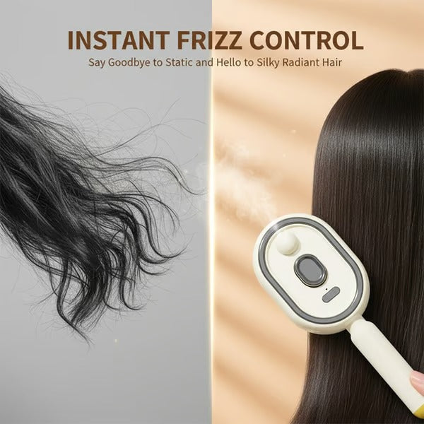 🔥NATRAVOR™ 5-in-1   Electric Mist Detangling Brush for Frizz & Scalp Massage