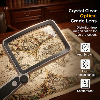 ⏰🔥LIMITED TIME 50% OFF! 🔍 Folding Handheld Magnifying Glass with Light – Perfect for Reading, Crafting & Close-Up Work ✨📖