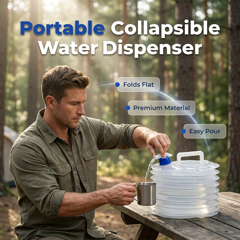 Collapsible Water Container with Spigot