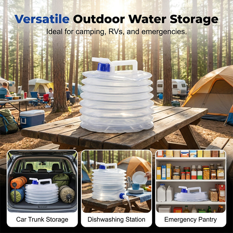 Collapsible Water Container with Spigot