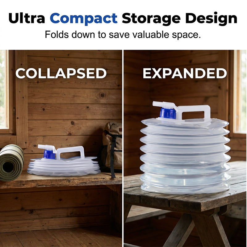Collapsible Water Container with Spigot